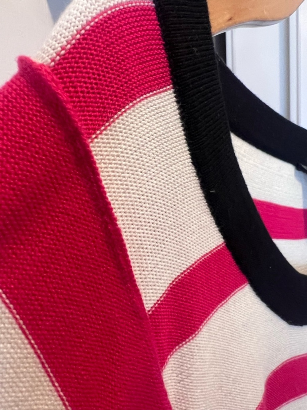 SONIA RYKIEL H&M Stripe Sweater Bow Sleeve Parisian Chic Knit Top - Picture 4 of 7